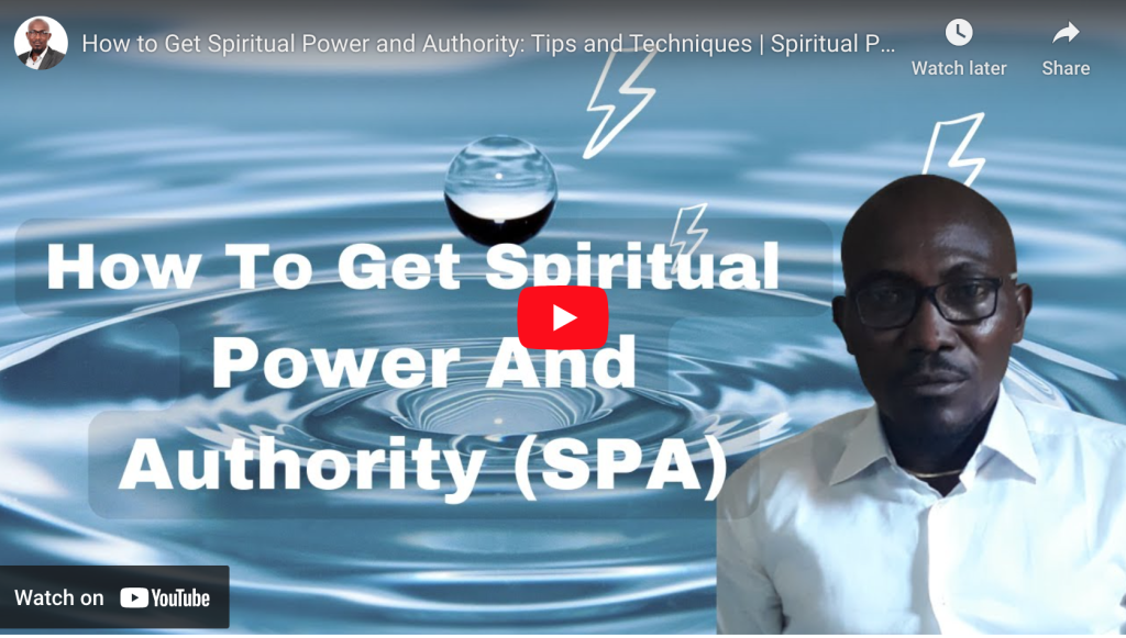 Spiritual Power and Authority